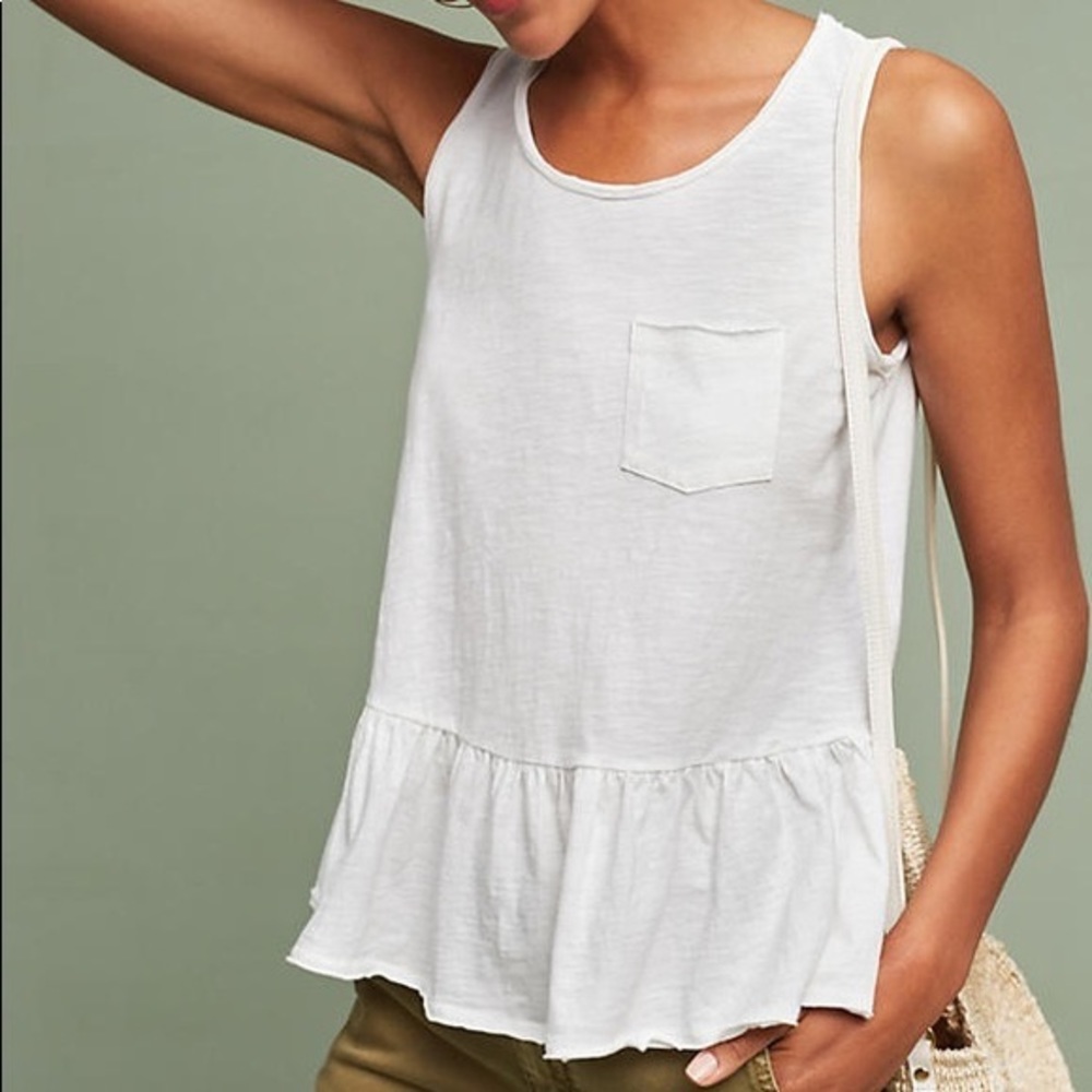 Anthropologie peplum tank